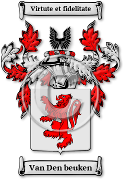 Van Den beuken Family Crest Download (jpg) Legacy Series - 150 DPI